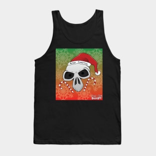 Santa Skull "Merry Christmas" Tank Top